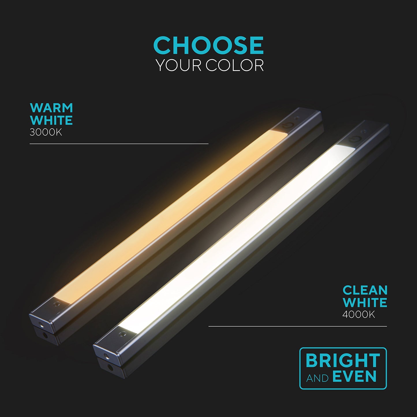 phonar 48 inch Under Cabinet Lighting LED Lamps for Kitchen Closet, LED Counter Light with Plug in Hardwired LED Lighting for Wardrobe(Cold White)