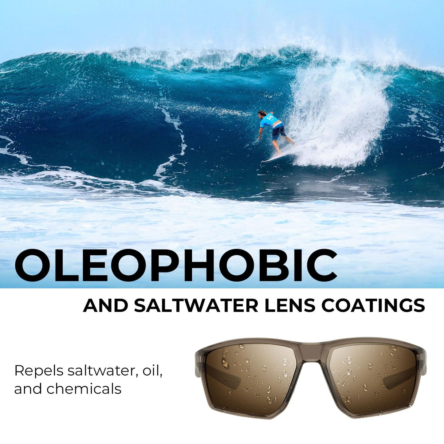 KastKing Osage Polarized Sport Sunglasses for Men and Women, Ideal for Driving Fishing Cycling Running, UV Protection