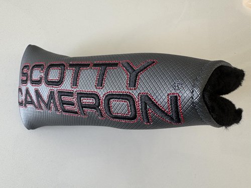 New SCOTTY CAMERON Newport Gray Blade Cover Putter Headcover - 100% Authentic