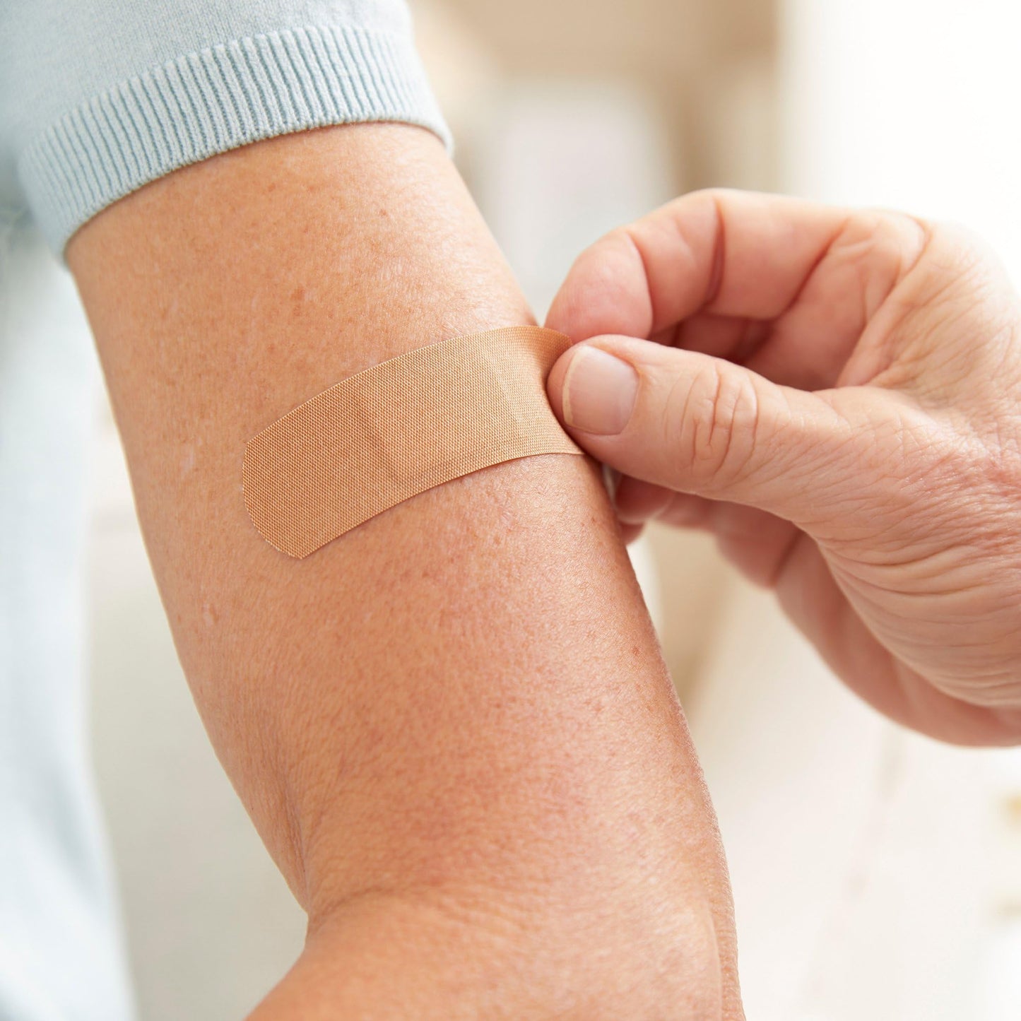 McKesson Adhesive Bandages, Sterile, Fabric Strip, 1 in x 3 in, 100 Count, 3 Packs, 300 Total