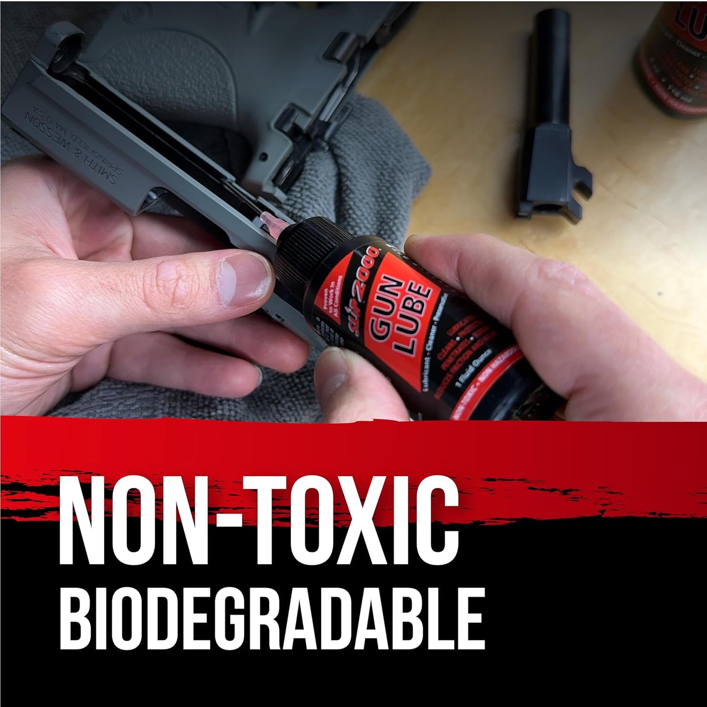 Slip 2000 Gun Lube | Buddy Pack with Needle Tip Applicator | 100% Pure Synthetic CLP | 4 oz & 1 oz Sizes