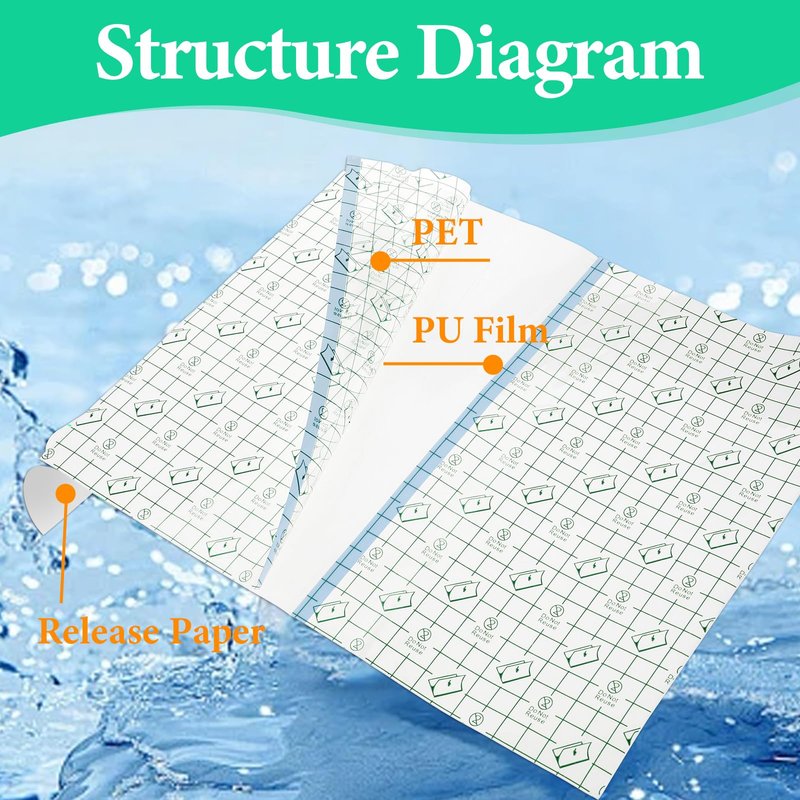 25Pcs Waterproof Bandages for Wounds, 10 x 12 Inch Stretch Transparent Film Dressing with Non-Stick Center Pad, Adhesive Waterproof Wound Cover for Surgery Injury Protector