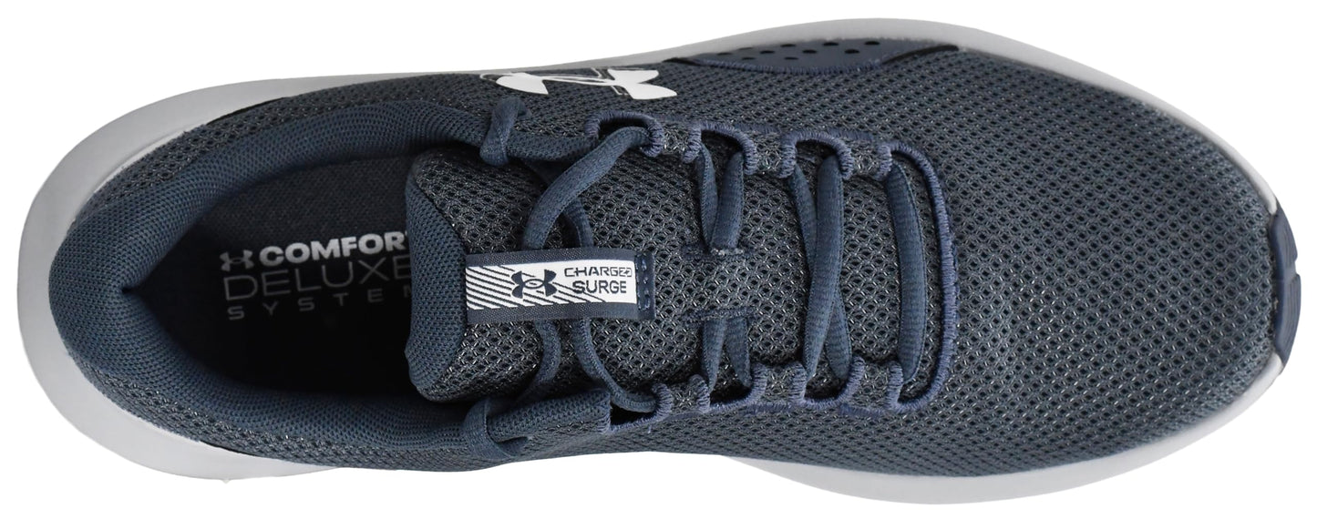 Under Armour Men's Charged Surge 4DISC, (044) Downpour Gray/Mod Gray/White, 17, US