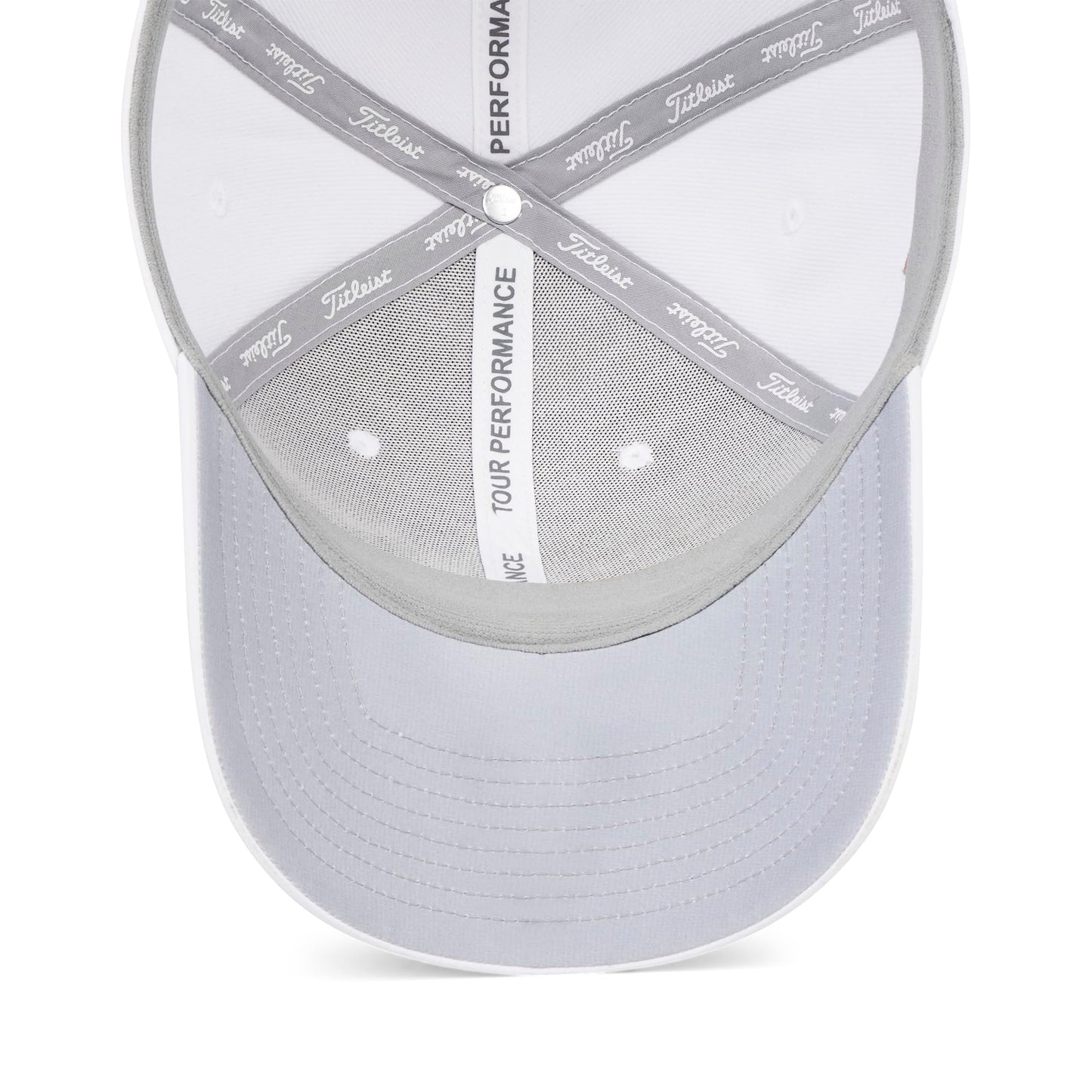 Titleist Tour Performance Golf Hat, White/Soft Pink