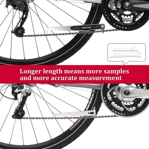 MATINA Bike Chain Checker Tool, CC-4 Bike Chain Wear Gauge, Bicycle Chain Checker Measuring Tool