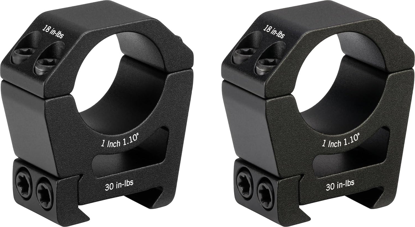 Vortex Sport Riflescope Rings - Picatinny & Weaver Compatible | Unlimited Warranty Included