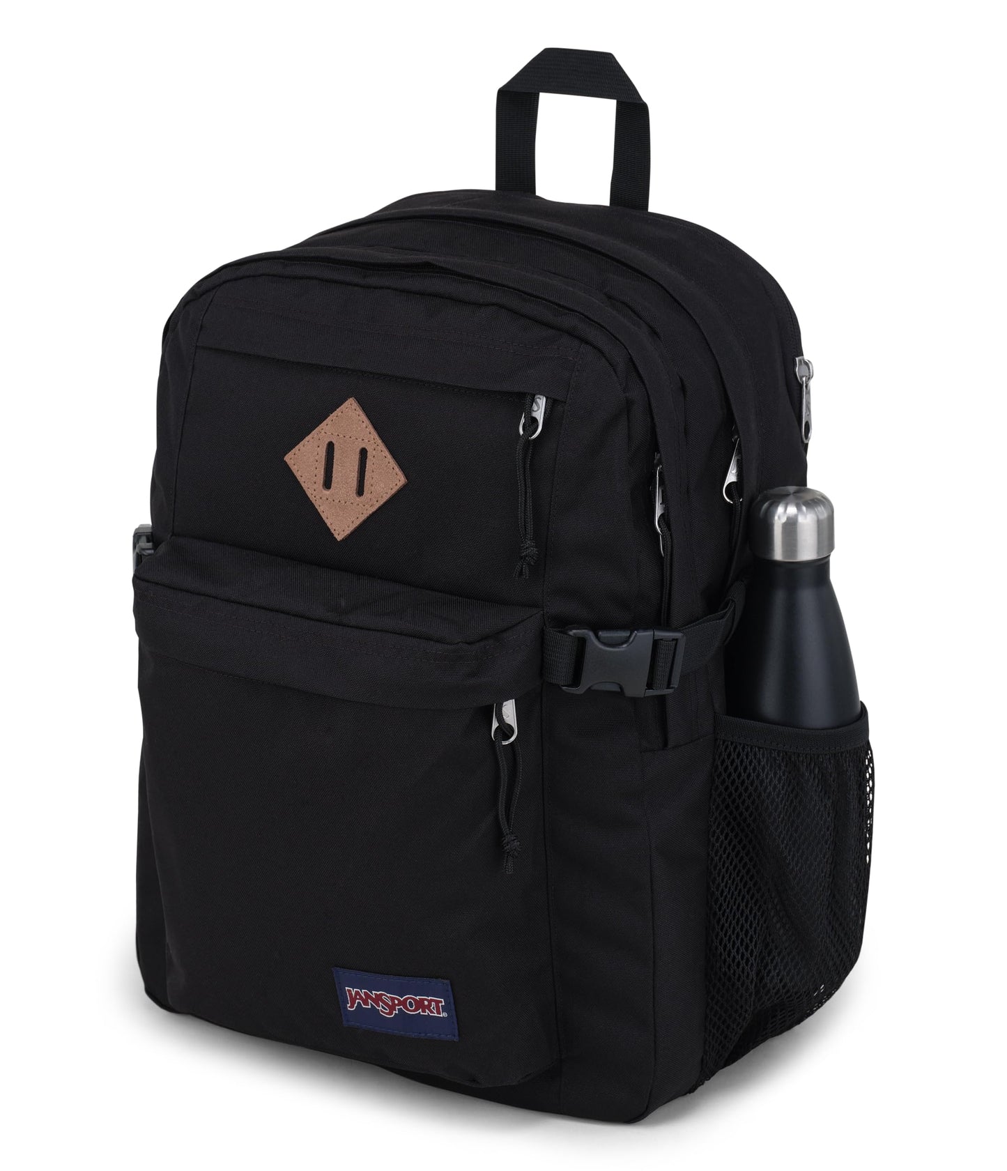 JanSport Main Campus Backpack - Travel or Work backpack w 15-Inch Laptop Sleeve and Dual Water Bottle Pockets, Party Plum