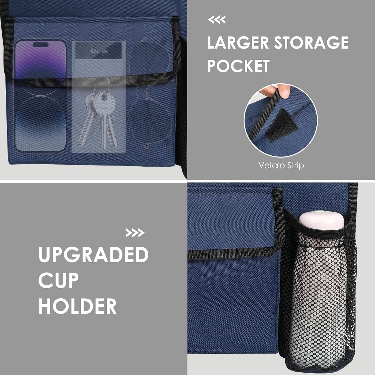Stadium Seats - Portable Bleacher Chair with Back Support & Extra Thick Cushion | Folding Design with Storage Pocket