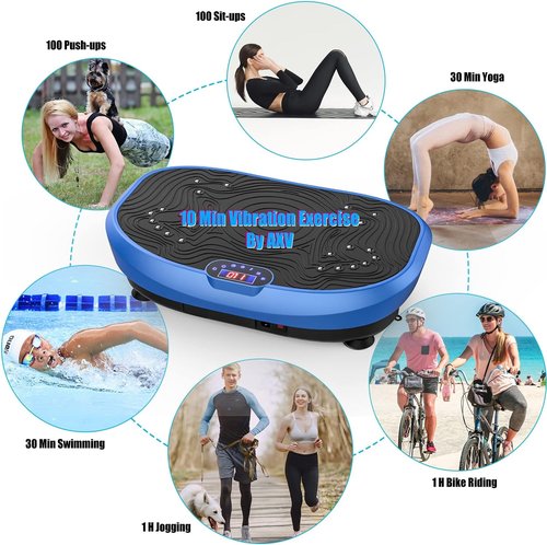 AXV Vibration Plate Exercise Machine - Whole Body Workout & Weight Loss Fitness Platform | Home Gym Equipment