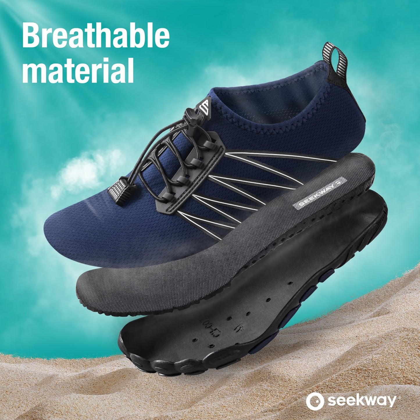 SEEKWAY Water Shoes for Women Adult Quick-Dry Aqua Sock Barefoot Men for Beach Swim River Pool Lake Hiking Kayaking Surfing
