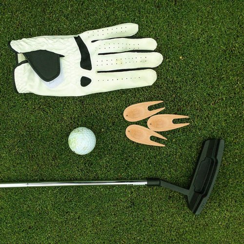 Kisangel Portable Golf Divot Repair Tool with Keychain Hole Compact 2.75 Inch Divot Fork for on-Course Use and Fairway Trimming Golf Accessories Pack of 75