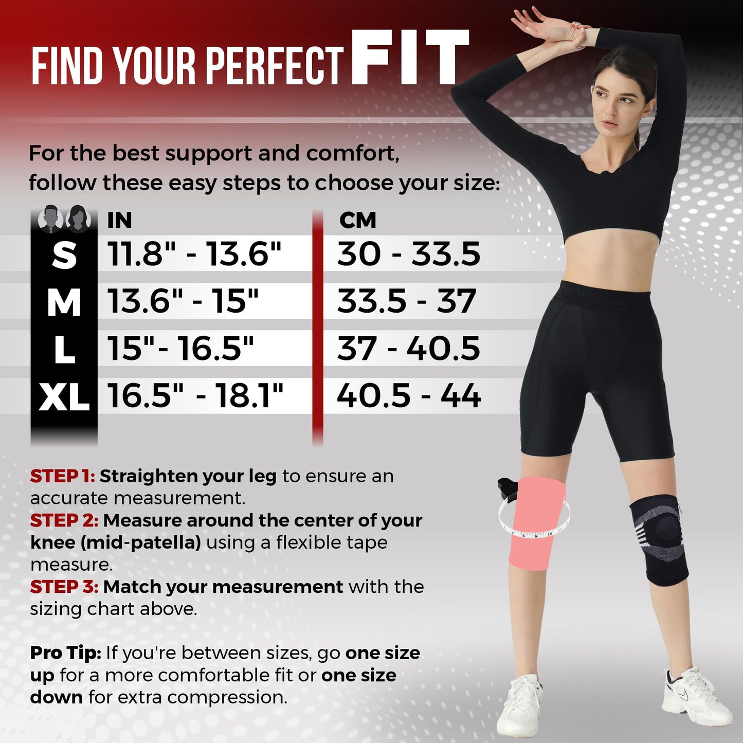 Nordic Lifting Knee Compression Sleeves (1 Pair) - Support for Arthritis Prevention & Recovery (X-Large, Grey)