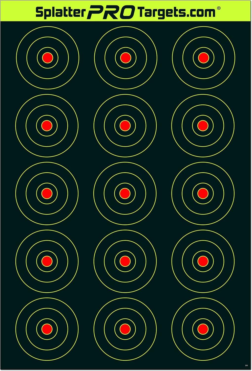 Splatter Targets by [Brand Name] - 12x18 Inches | Bright Burst Upon Impact for Instant Shot Visibility