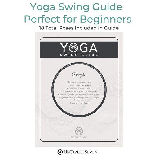 UpCircleSeven Aerial Yoga Swing Set Ceiling Mount Accessories, Purple/Grey