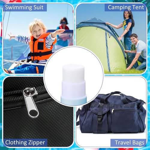 BBTO Snap and Zip Wax - Zipper Lubricant Stick for Boats, Tents, Backpacks & Drysuits