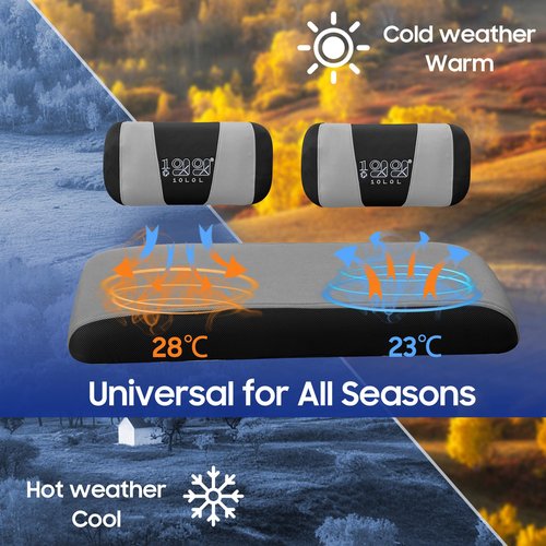 10L0L Golf Cart Seat Covers for Yamaha G22 G19 G16 G14 G11 G9 G8 G2, Club Car DS Pre-2000 OEM Ordinary Front Seats, Durable Breathable Bench Seat Covers Washable Polyester Mesh Cloth