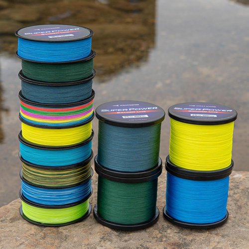 KastKing SuperPower Braided Fishing Line - Abrasion Resistant, Zero Stretch, Smaller Diameter - Essential Gear for Anglers!