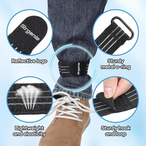 Cowboy Boot Straps - Adjustable Elastic Pant Leg Straps for Biking, Fishing & Hiking