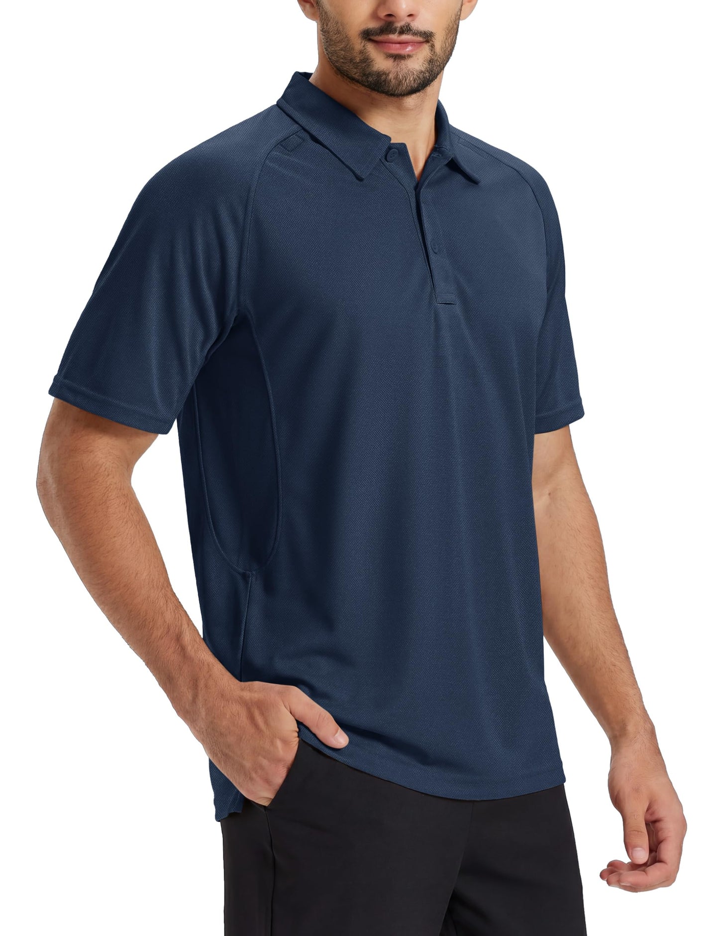 TACVASEN Polo Shirts for Men Short Sleeve Quick Dry UPF 50+ Collared shirt