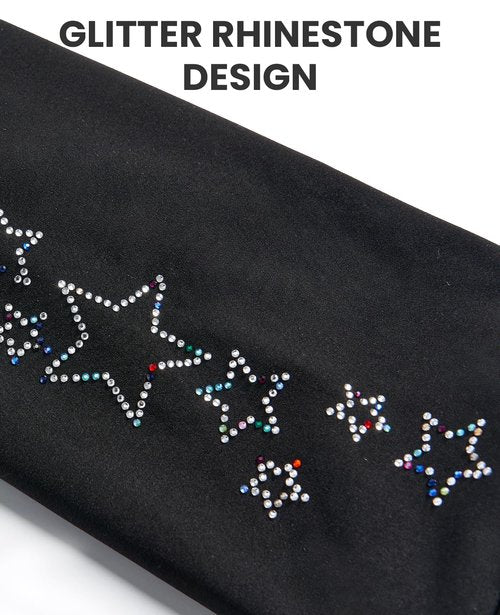 Gogokids Girls Ice Skating Leggings, Kids Fleece Thermal Black Dancing Trousers