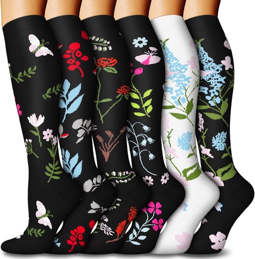 FuelMeFoot Compression Socks - 15-20mmHg Graduated Support for Men & Women | Knee High, Ideal for Nurses & Athletes