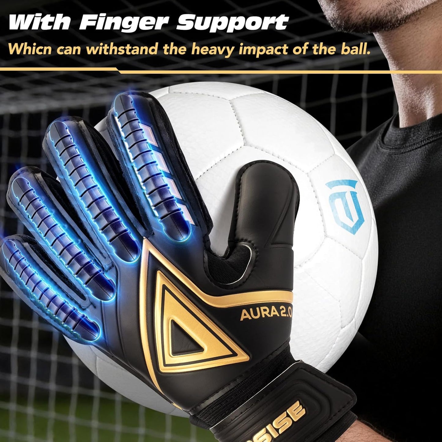 Regine Switzerland Goalkeeper Gloves - Premium Anti-Slip Grip & Finger Protection for All Weather | Kids & Adults