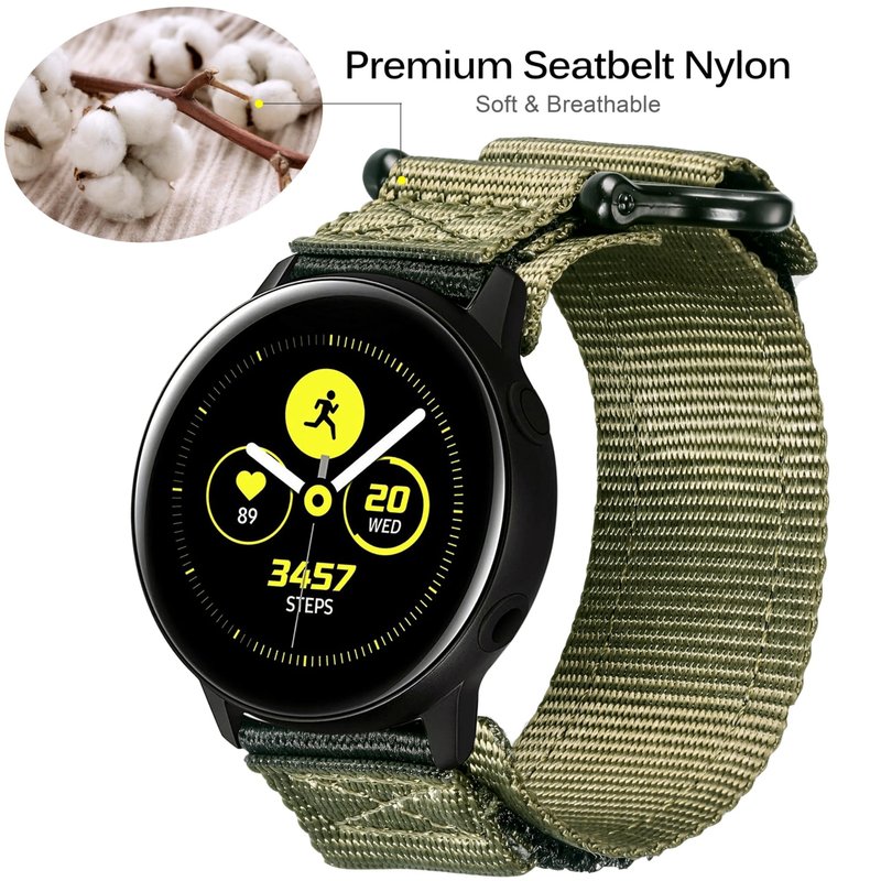 22mm Quick Release Watch Band for Amazfit T-Rex 3 Pro 48mm/Active MAX/Bip 6/Bip 5, Garmin Venu 4 45mm/Vivoactive 4 45mm/Forerunner 265 46mm/Forerunner 255 46mm/255 Music,Hook&Loop Nylon Replacement Wristbands