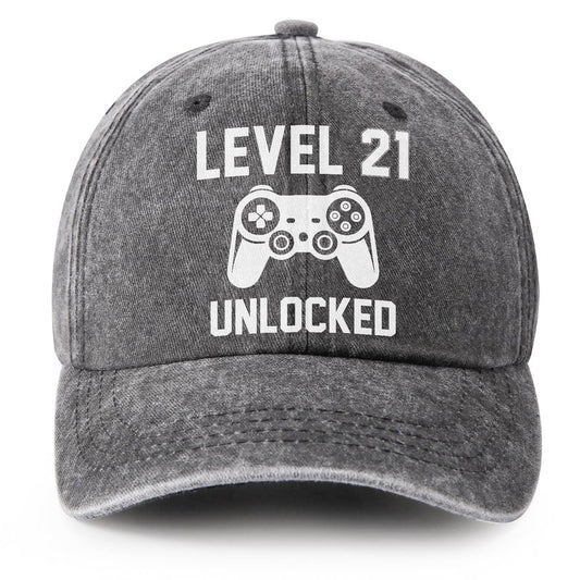 21st Birthday Gifts for Him Her, 21st Birthday Hat for Men Women, Happy Birthdays Gift 21 Year Old Male Son Boyfriend, 2005 Cool 21 st Birthdays Gifts Guys, Adjustable Baseball Caps Grey