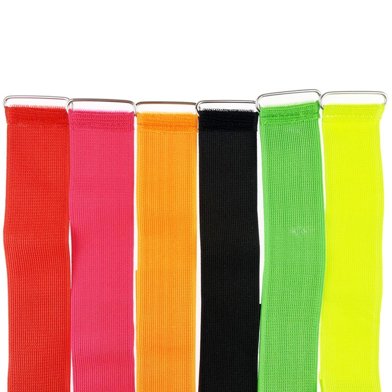 Miokun 12 Pack 3 Legged Race Bands Colorful Firm Elastic Tie Rope for Outdoor Fun (12)