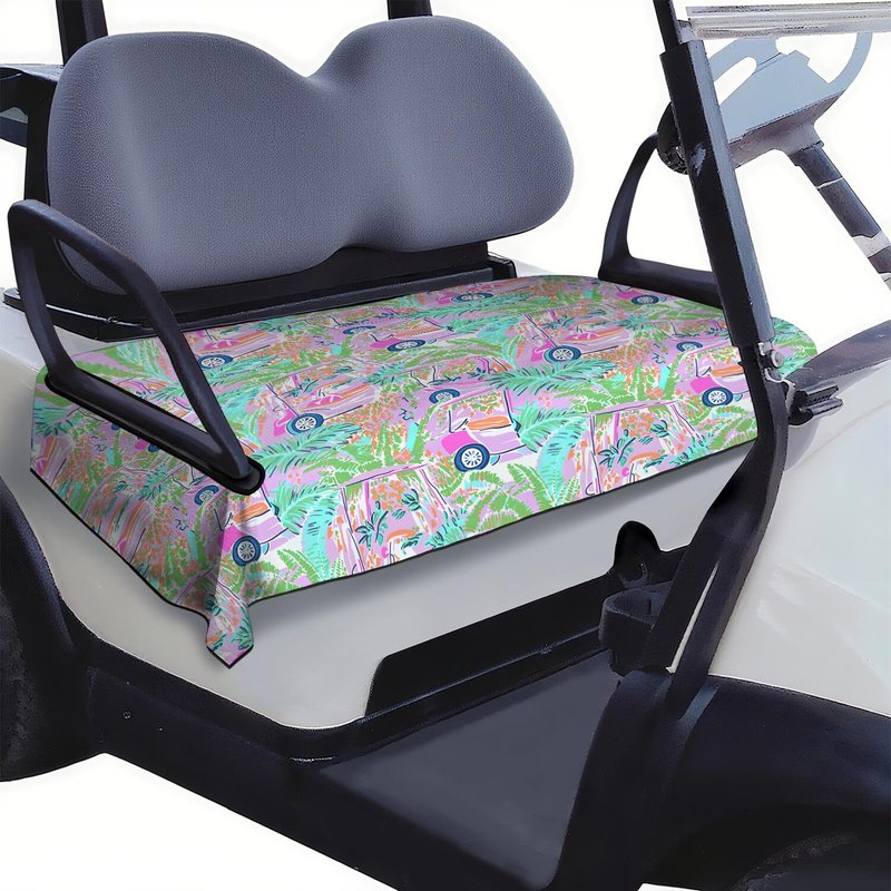 syienasdk Golf Cart Seat Covers, Breathable Golf Cart Seat Towel Blanket for 2-Seat Golf Carts, Golf Club Car Accessories 51''x 31''