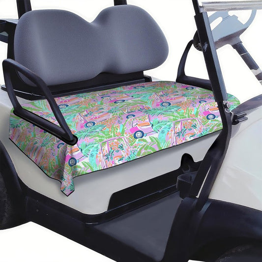 syienasdk Golf Cart Seat Covers, Breathable Golf Cart Seat Towel Blanket for 2-Seat Golf Carts, Golf Club Car Accessories 51''x 31''