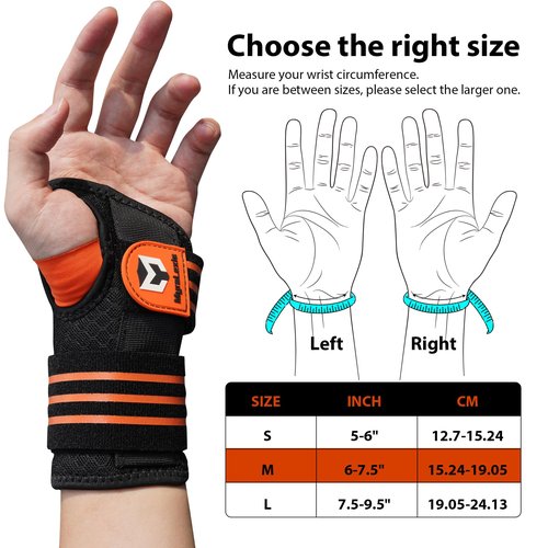 2 Pack Carpal Tunnel Wrist Brace, Adjustable Night Wrist Support with Wrist Splint, Breathable Hand Brace for Men Women, Pain Relief for Tendonitis, Arthritis, Typing, Right and Left Hand, Large