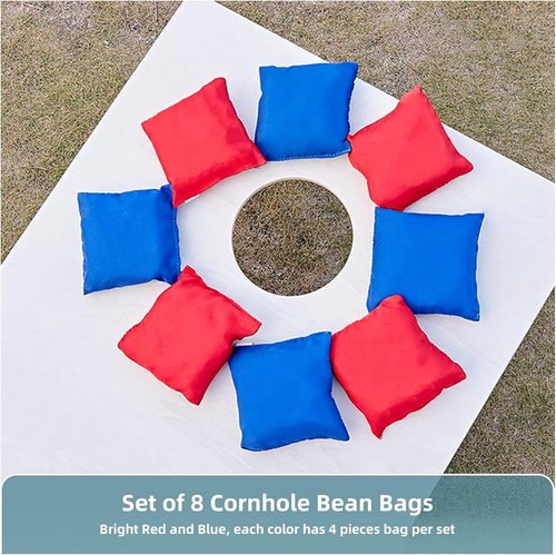 Bean Bags - Durable Replacement Toss Bags for Cornhole Game | Set of 8