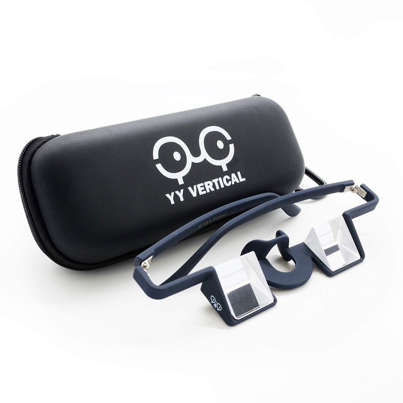 YY Vertical - Plasfun First Belay Glasses Sturdy and Comfortable Belay/Prism Glasses for Rock Climbing Dark blue