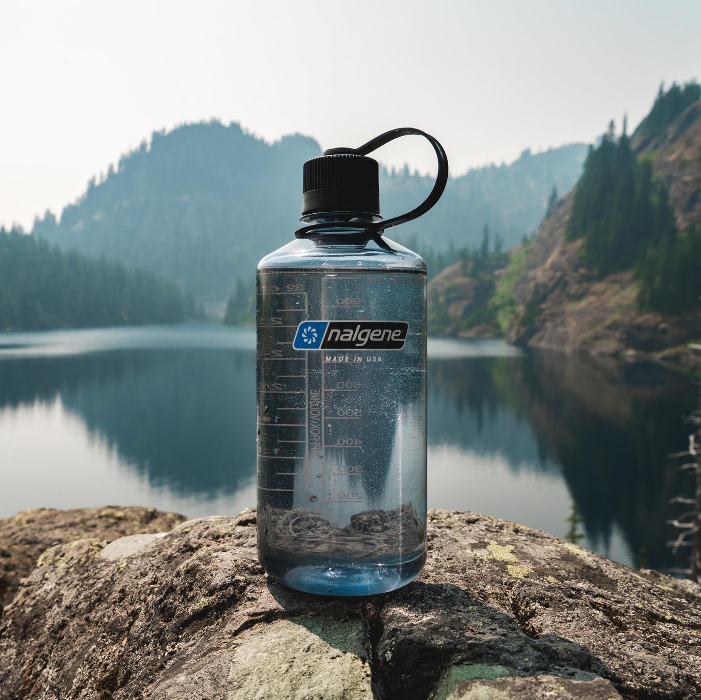 Nalgene 32 oz Narrow Mouth Water Bottle | BPA-Free, Durable & Leak Proof, Lightweight Bottle for Hiking, Gym & Travel, Grey