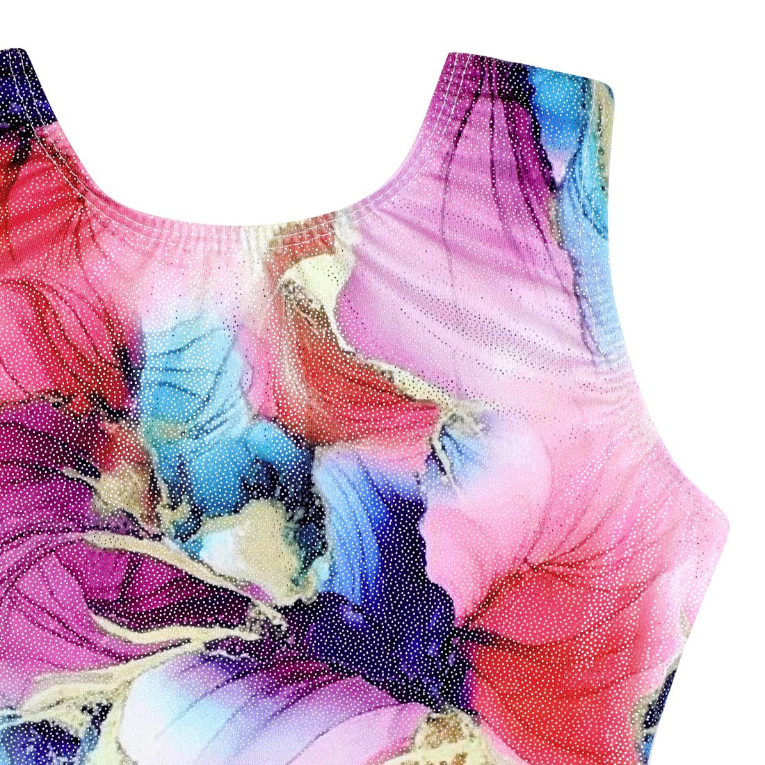 HOZIY Toddler Leotards for Girls Gymnatics 3t 4t Kids Leo Tumbling Outfiits Purple Gold Red Floral Flower Marble Print Sparkle Biketard