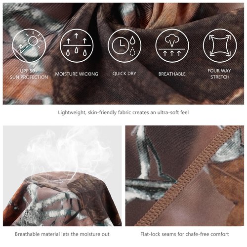 BASSDASH 4 Pack UPF 50+ UV Protection Neck Gaiter Sun Protector for Fishing Hunting Kayaking Hiking Cycling Outdoor