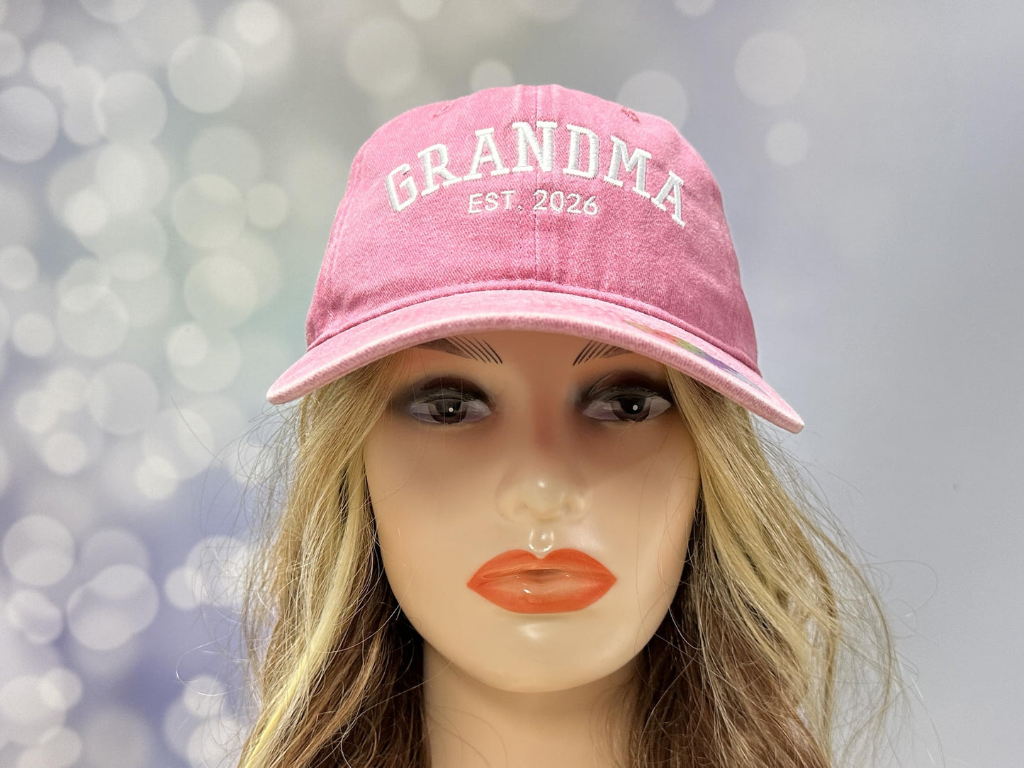 GDIQ Gifts for New Grandma to Be 2026, First Time Grandmother Nana Hat for Women, Embroidered Cotton Baseball Cap for Baby Announcements