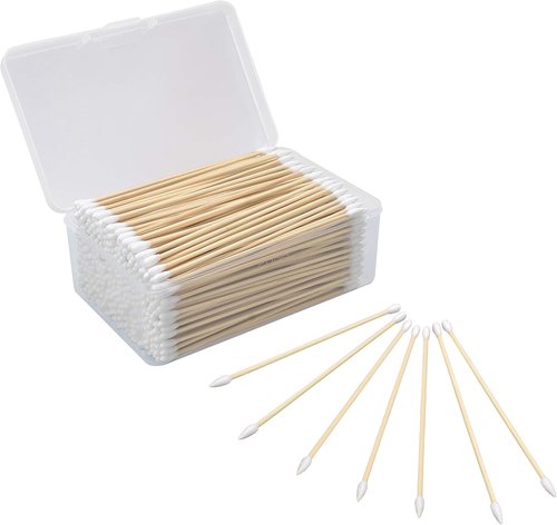 BOOSTEADY Cotton Gun Cleaning Swabs - 6 Inch with Bamboo Handle | Choose Your Tip