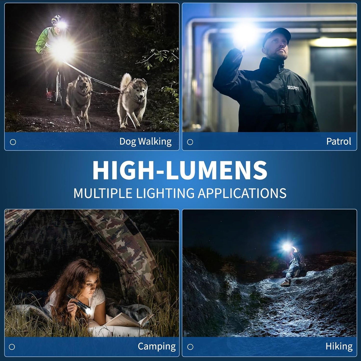99,000 Lumens Rechargeable LED Flashlight - Super Bright, 7 Modes, IPX6 Waterproof for Camping & Hiking