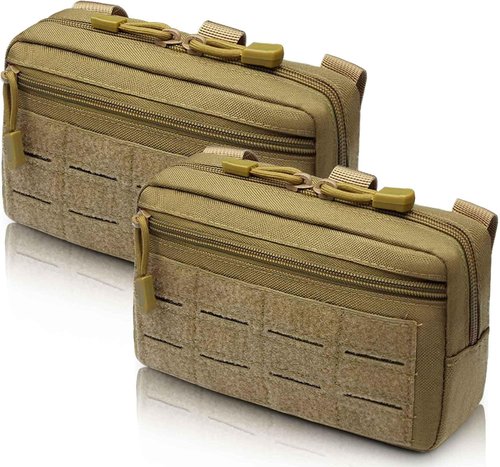 1000D Molle Pouches by [Brand Name] - Tactical Water-Resistant Utility Admin Pouch | 2 Pack for Vests & Backpacks