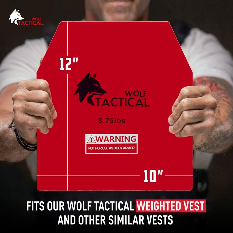 WOLF TACTICAL Weight Vest Plates – 5.75/8.75/14.5/19.75LB Pairs – Weighted Plates for Vest – Strength Training, Running, Walking, Workouts, Men & Women