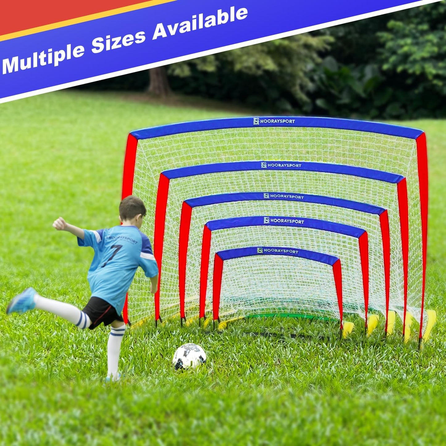 Portable Soccer Goal by [Brand Name] - Pop Up Design for Indoor/Outdoor Practice | Ideal for Backyard Training