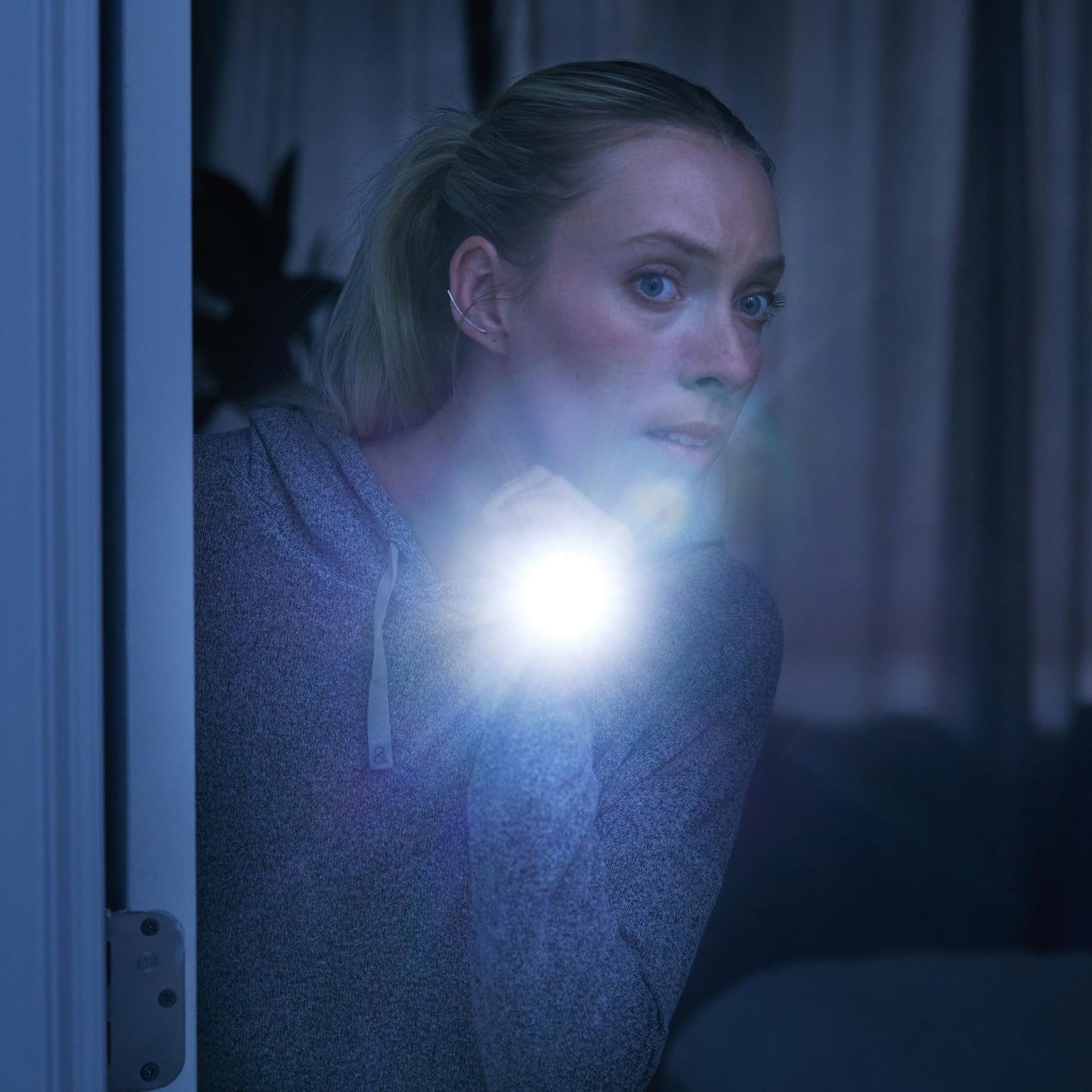Sabre 2-in-1 Flashlight Design with Built-in Stun Gun, Powerful 1.76 µC Charge, 200 Lumen LED with 3 Modes; High, Low and Strobe, Rechargeable Battery, Hard Case and USB-C Charging Cord Included