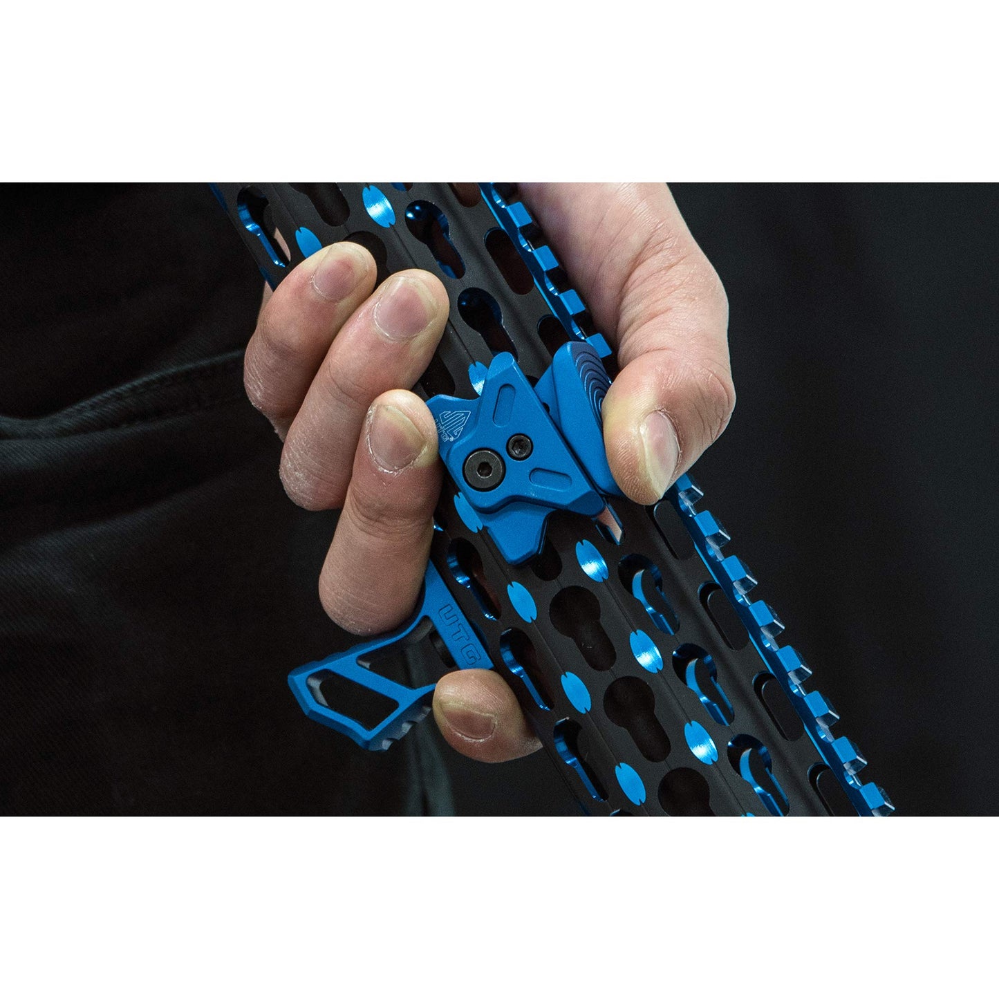 UTG Angled Index Mount, Keymod, Matte Blue