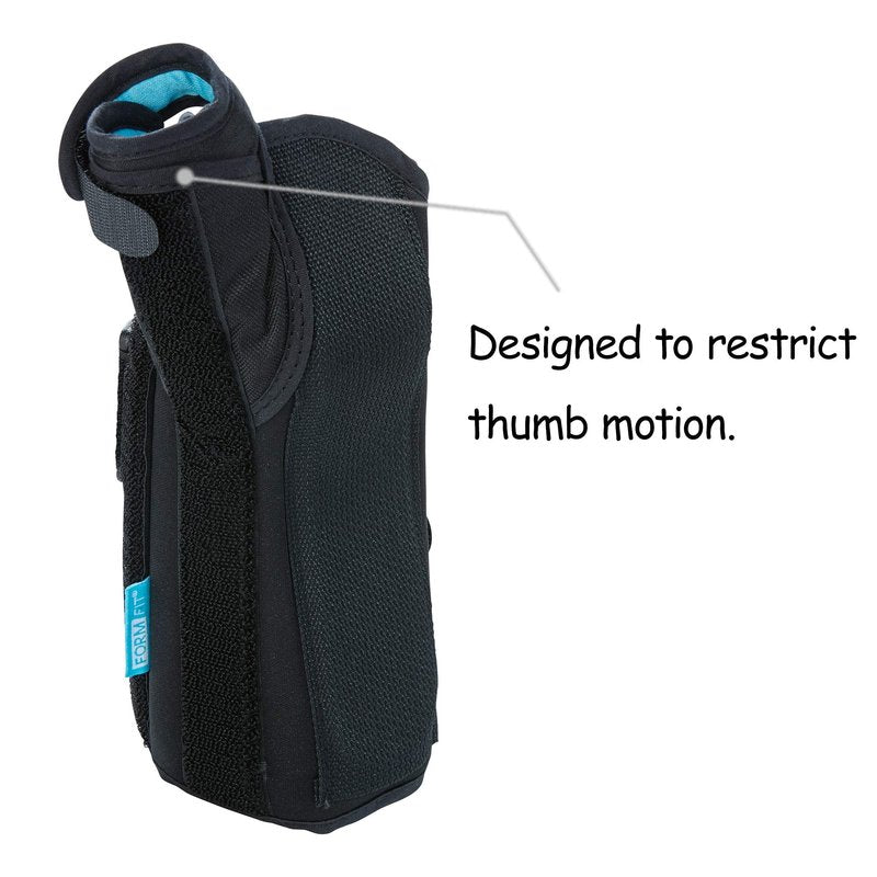 Ossur Formfit Thumb Spica Brace for DeQuervain’s Tendonitis, Arthritis and Gamekeeper’s Thumb | Features Removable Aluminium Stays & Contact Closure Straps | Breathable Material | (Left, Small)