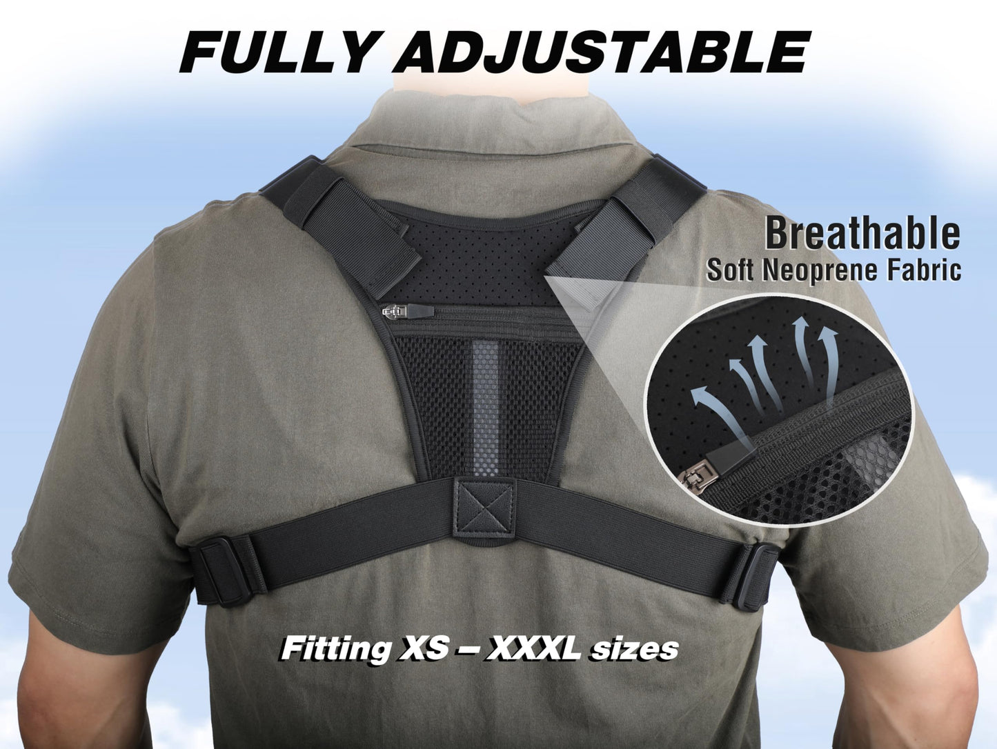 Chest Bag with Gun Holster fits Most Pistols, Tactical Chest Rig Vest, Running Chest Pack EDC for Men Women Sports Hiking