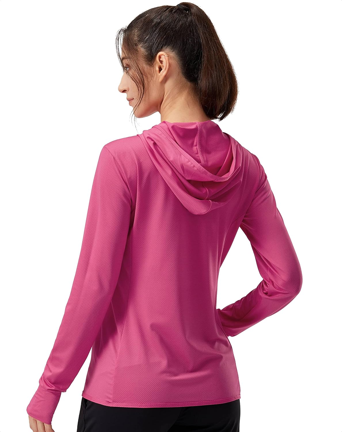 Soothfeel Women's Lightweight UPF 50+ Sun Protection Hoodie Jacket - Perfect for Hiking & Outdoor Activities