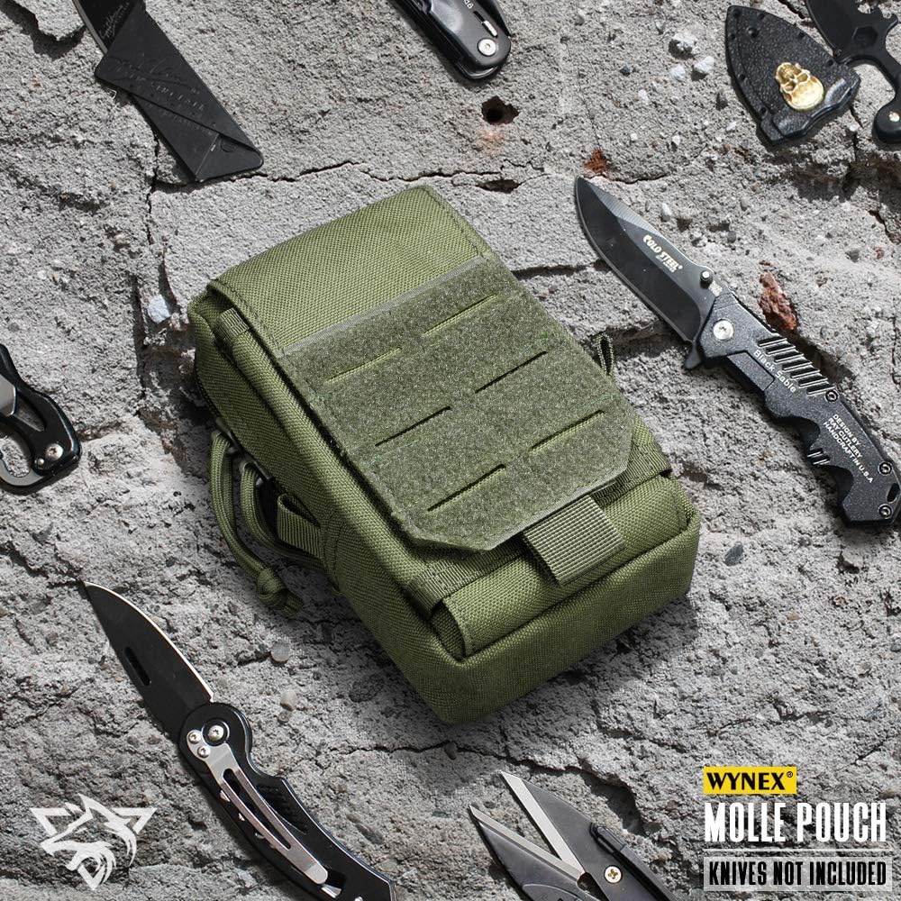 WYNEX Tactical EDC Pouch - Molle Utility Organizer for Phones & Gadgets | Versatile Waist Pack