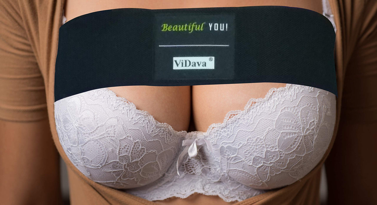 ViDava Breast Implant Stabilizer Band, Post Surgery Breast Augmentation and Reduction Strap, High Impact Support Band, Chest Belt, Breast Support Bandage, One Size Fits Most